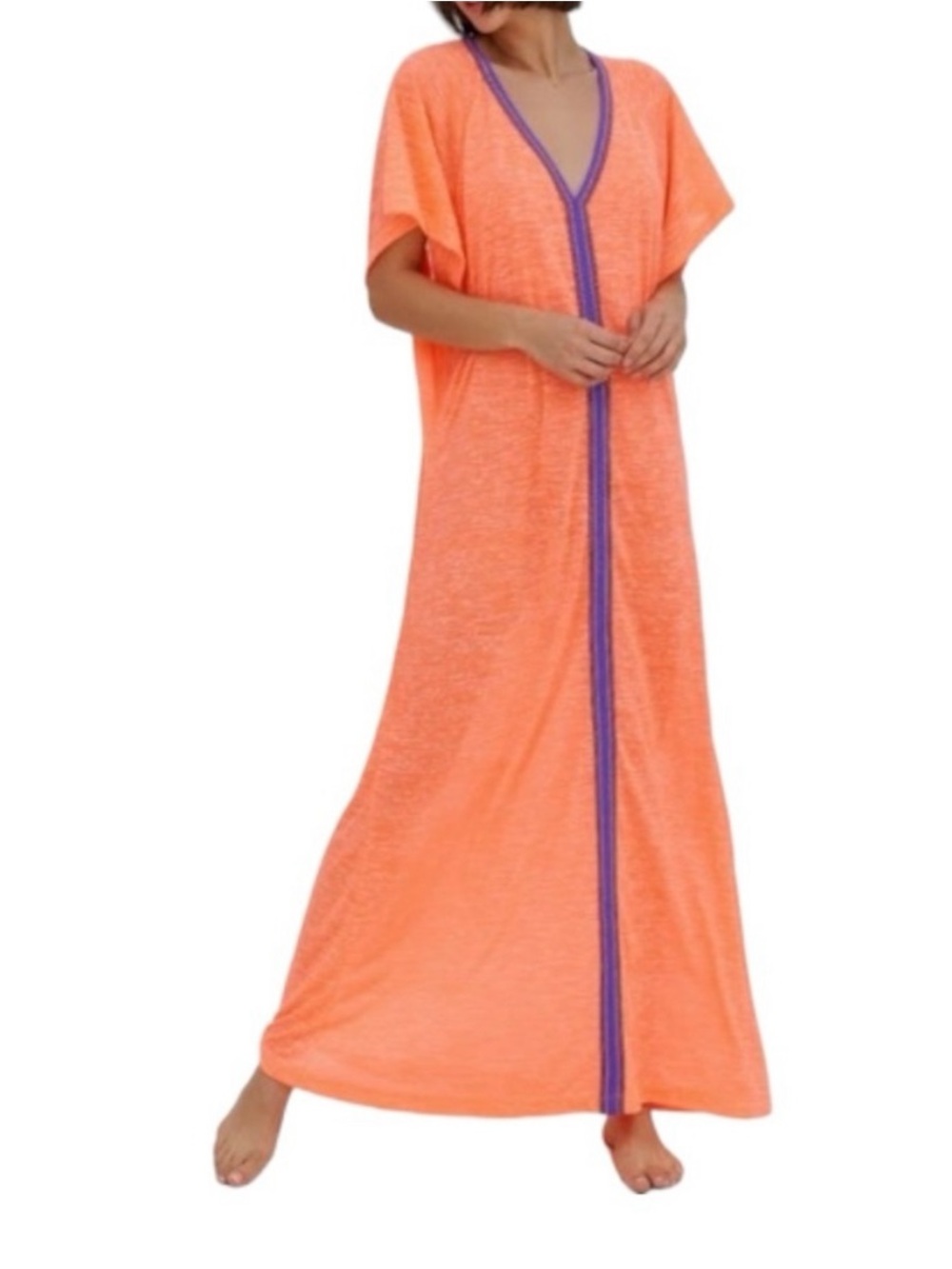 PITUSA Inca Abaya Coverup
Sundress Maxi Dress Coral Neon
One Size Beach Vacation